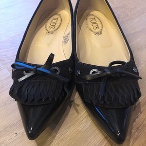 Tod’s chocolate brown flats.